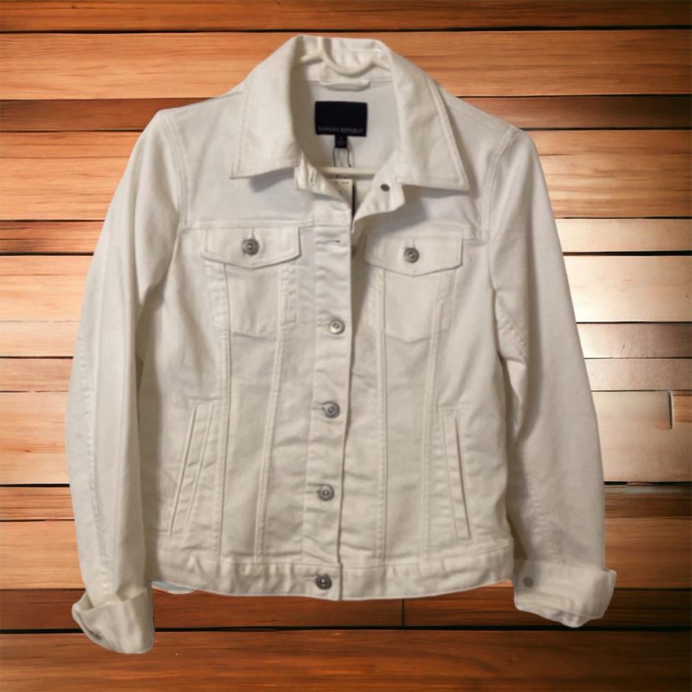 NWT Banana Republic Jean Jacket Small - Picture 4 of 13